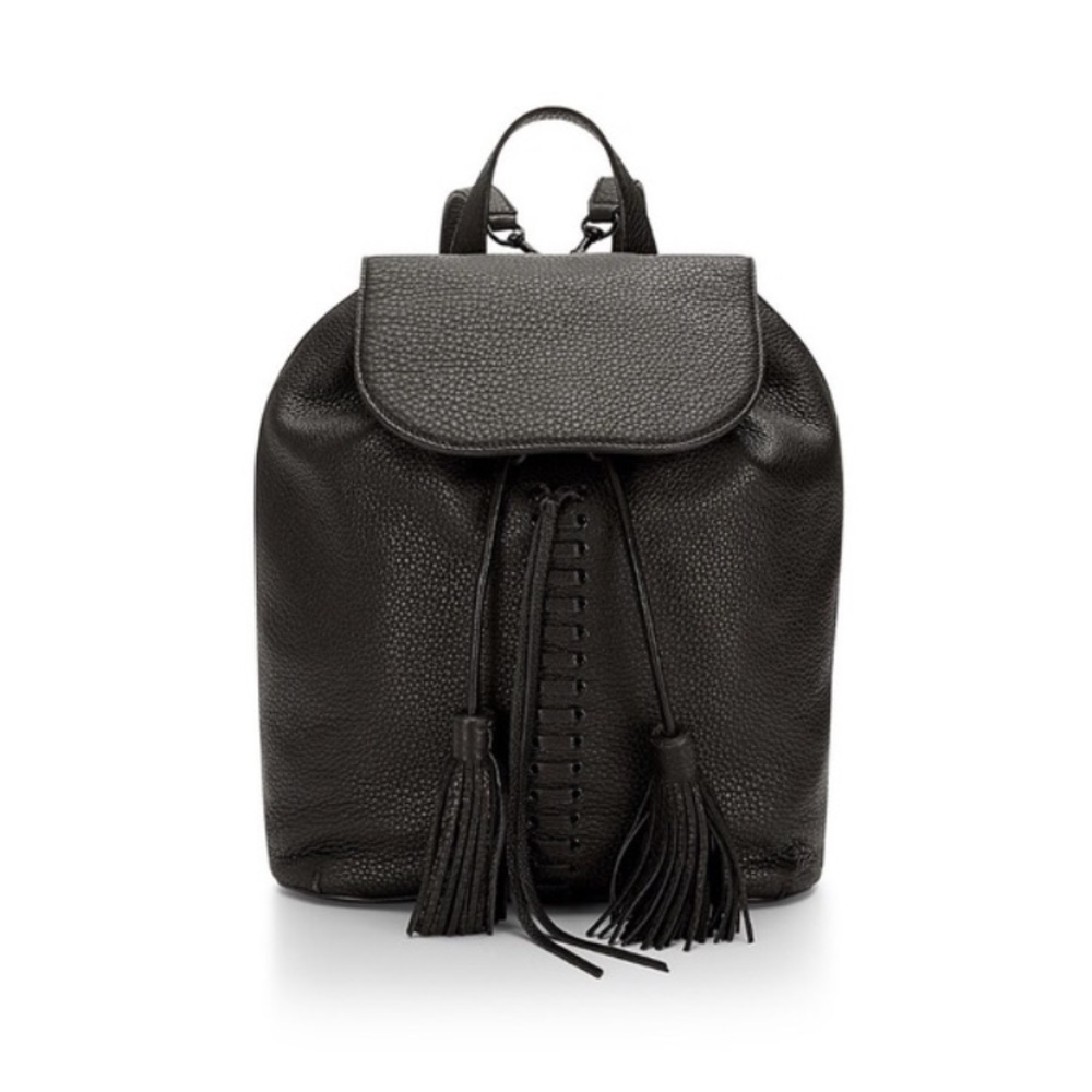 Rebecca Minkoff Moto black leather backpack
